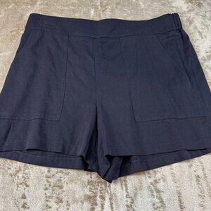 Nine West Womens Shorts Size Lg Mid Rise Black NWT Summer Spring Knit